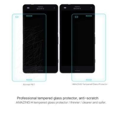 Sony Xperia Z3 Compact Nillkin 9H Tempered Glass ekrāna aizsargstikls / Vacins.lv