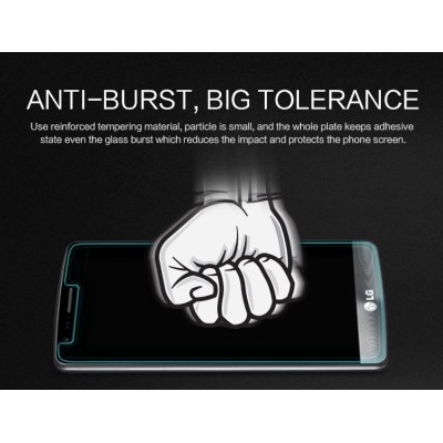 LG G3 S (D722) „Nillkin“ H Tempered Glass sustiprintos apsaugos apsauginis ekrano stiklas 0.33 mm / Priedai.lt