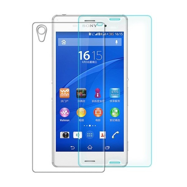 „Nillkin“ 9H+ Pro Tempered Glass ekrāna aizsargstikls 0.33 mm + aizsargplēve aizmugurējām vāciņam (Xperia Z3)