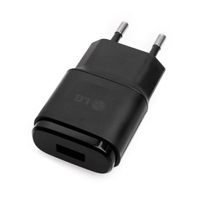 Origināls „LG“ melns tīkla lādētājs (1.8 A, MCS-04ER, Eiropas modelis) / Vacins.lv