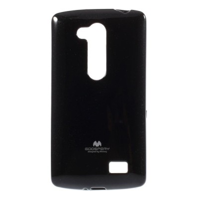 LG L Fino (D290, D295) Mercury melns cieta silikona (TPU) apvalks / vacins.lv
