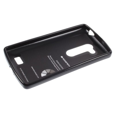 LG L Fino (D290, D295) Mercury melns cieta silikona (TPU) apvalks / vacins.lv