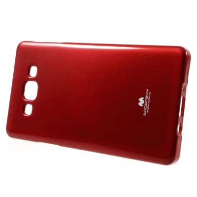 Samsung Galaxy A7 Mercury sarkans cieta silikona (TPU) apvalks / vacins.lv
