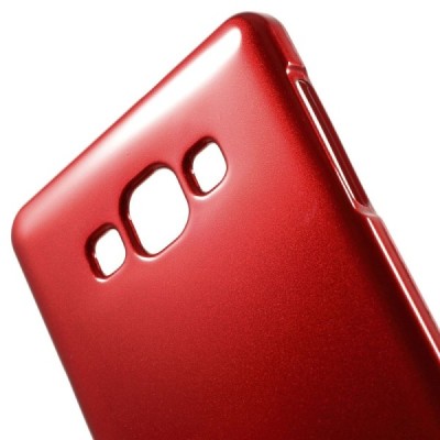 Samsung Galaxy A7 Mercury sarkans cieta silikona (TPU) apvalks / vacins.lv