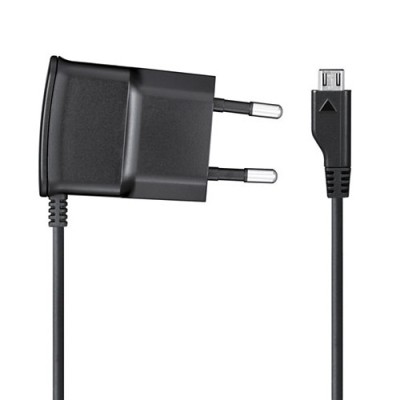 Origināls „Samsung“ tīkla lādētājs ar iebūvētu micro USB vadu (ETA0U10EBE, Eiropa) / Vacins.lv