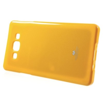 Samsung Galaxy A7 geltonas Mercury kieto silikono (TPU) dėklas / Priedai.lt