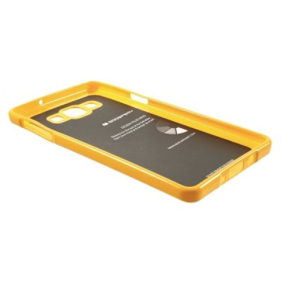 Samsung Galaxy A7 geltonas Mercury kieto silikono (TPU) dėklas / Priedai.lt