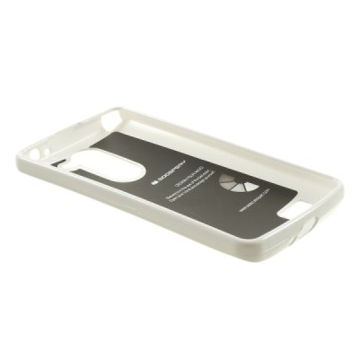 LG L Bello (D331, D335) Mercury balts cieta silikona (TPU) apvalks / vacins.lv