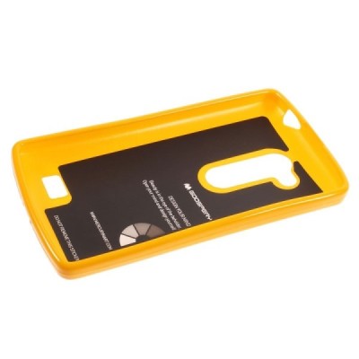 LG L Fino (D290, D295) geltonas Mercury kieto silikono (TPU) dėklas / Priedai.lt