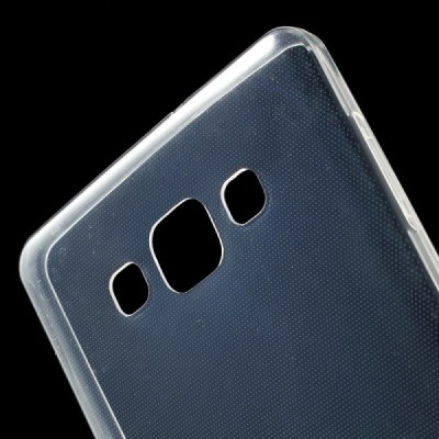 Samsung Galaxy A7 dzidrs (caurspīdīgs) cieta silikona TPU pasaulē planākais apvalks / Vacins.lv