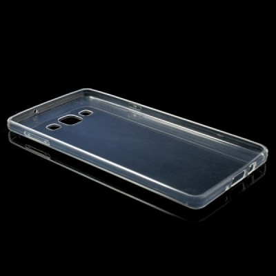 Samsung Galaxy A7 dzidrs (caurspīdīgs) cieta silikona TPU pasaulē planākais apvalks / Vacins.lv