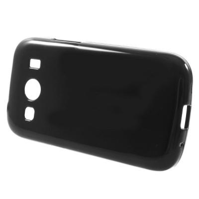 Samsung Galaxy Ace 4 (G357) juodas kieto silikono TPU dėklas - nugarėlė / Priedai.lt