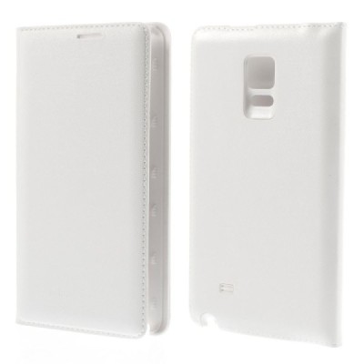 Samsung Galaxy Note Edge baltas odinis atverčiamas Smart Wallet dėklas - piniginė / Priedai.lt