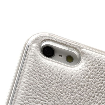 „Kingpad“ Leather sērijas balts ādas un izturīgas cieta silikona Apple iPhone 5 / 5S apvalks / Vacins.lv