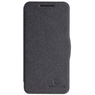 HTC Desire 300 „Nillkin“ Fresh atvēramais melns futrālis / Vacins.lv