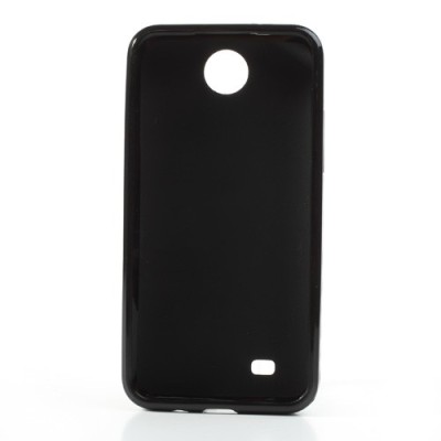 HTC Desire 300 Jelly Case melns cieta silikona (TPU) futrālis / Vacins.lv