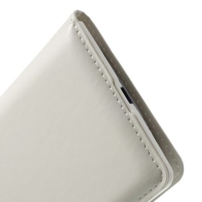 Samsung Galaxy S3 balts atvēramais Smart Window ādas maciņš / Vacins.lv