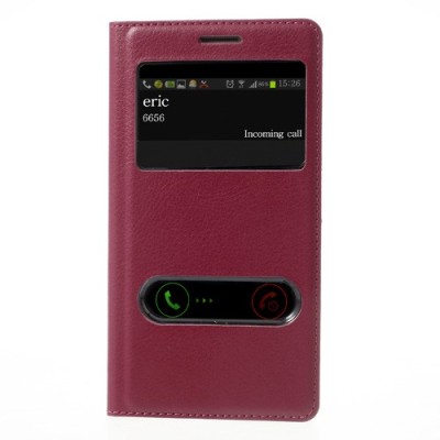 Samsung Galaxy S3 rozs atvēramais Smart Window ādas maciņš / Vacins.lv