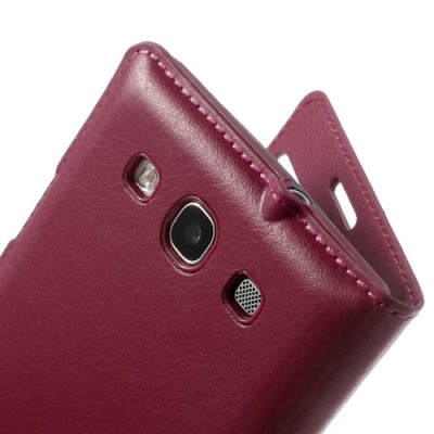 Samsung Galaxy S3 rozs atvēramais Smart Window ādas maciņš / Vacins.lv