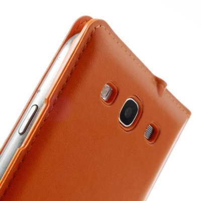 Samsung Galaxy S3 view window atvēramais oranžs maciņš / Vacins.lv