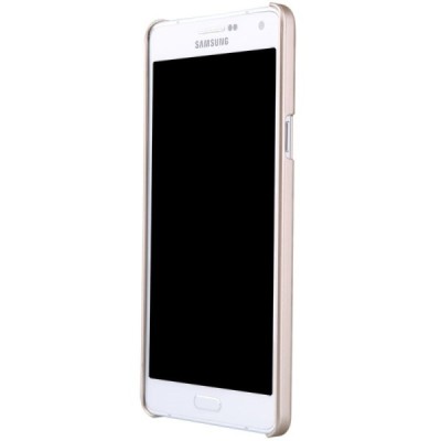 Samsung Galaxy A7 Nillkin Frosted Shield zelta plastmasas apvalks + ekrāna aizsargplēve / Vacins.lv
