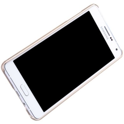 Samsung Galaxy A7 Nillkin Frosted Shield zelta plastmasas apvalks + ekrāna aizsargplēve / Vacins.lv