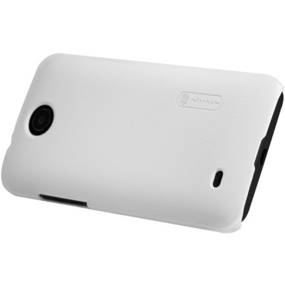 HTC Desire 300 Nillkin Frosted Shield balts plastmasas futrālis + ekrāna aizsargplēve / Vacins.lv