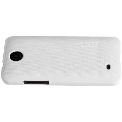 HTC Desire 300 Nillkin Frosted Shield balts plastmasas futrālis + ekrāna aizsargplēve / Vacins.lv