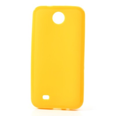HTC Desire 300 Jelly Case dzeltens cieta silikona (TPU) futrālis / Vacins.lv