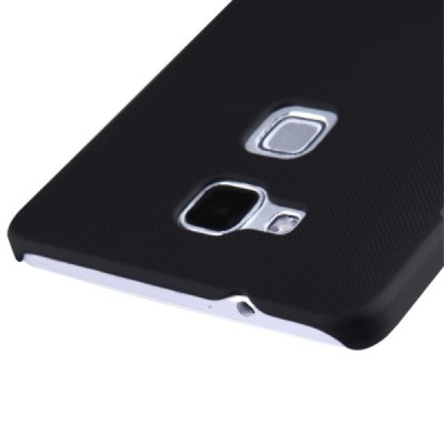 Huawei Ascend Mate 7 Nillkin Frosted Shield melns plastmasas apvalks + ekrāna aizsargplēve / Vacins.lv