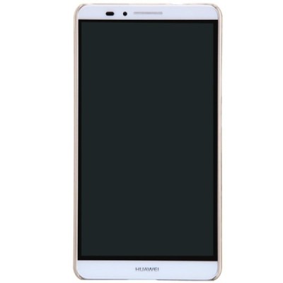 Huawei Ascend Mate 7 Nillkin Frosted Shield auksinis plastikinis dėklas + apsauginė ekrano plėvelė / Priedai.lt
