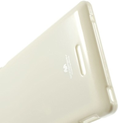 Sony Xperia T3 Mercury balts cieta silikona (TPU) apvalks / vacins.lv