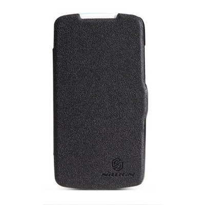 HTC Desire 500 „Nillkin“ Fresh atvēramais melns futrālis / Vacins.lv
