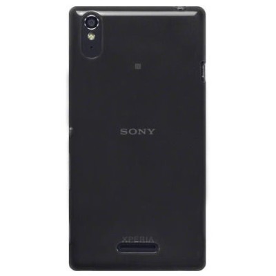 Sony Xperia T3 dzidrs (caurspīdīgs) cieta silikona TPU pasaulē planākais pelēks apvalks / Vacins.lv