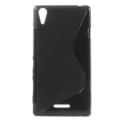 Sony Xperia T3 S-Line cieta silikona (TPU) apvalks melns / vacins.lv