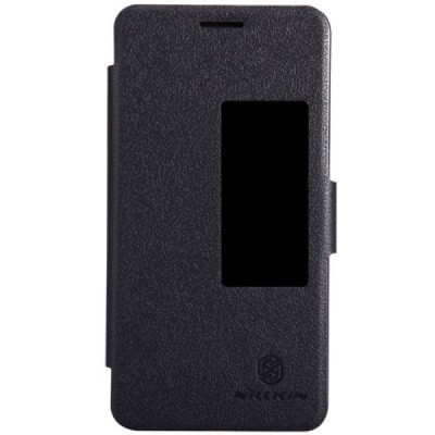Huawei Honor 6 atvēramais Nillkin Fresh melns maciņš / Vacins.lv