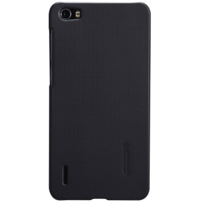 Huawei Honor 6 Nillkin Frosted Shield melns plastmasas apvalks + ekrāna aizsargplēve / Vacins.lv