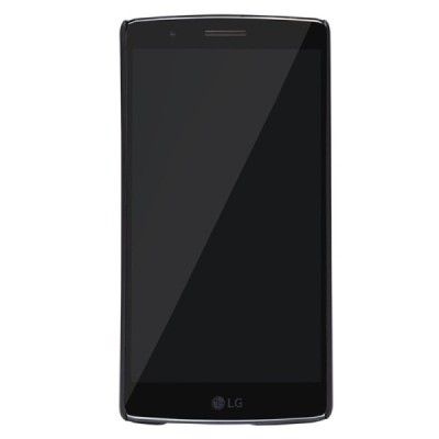 LG G Flex 2 (H955) Nillkin Frosted Shield melns plastmasas apvalks + ekrāna aizsargplēve / Vacins.lv