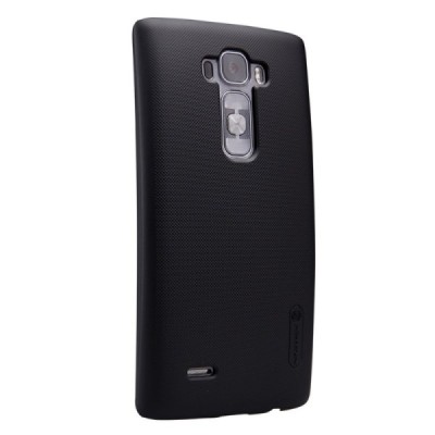 LG G Flex 2 (H955) Nillkin Frosted Shield melns plastmasas apvalks + ekrāna aizsargplēve / Vacins.lv