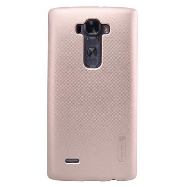„Nillkin“ Frosted Shield apvalks - zelta + ekrāna aizsargplēve (G Flex 2)