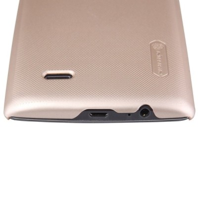 LG G Flex 2 (H955) Nillkin Frosted Shield zelta plastmasas apvalks + ekrāna aizsargplēve / Vacins.lv