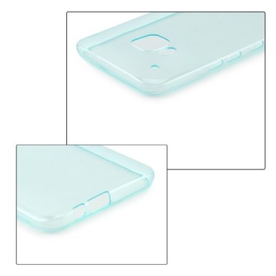 HTC One M9 skaidrus (permatomas) kieto silikono TPU ploniausias pasaulyje žalias dėklas / Priedai.lt