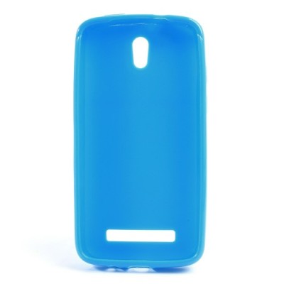 HTC Desire 500 Jelly Case zils cieta silikona (TPU) futrālis / Vacins.lv