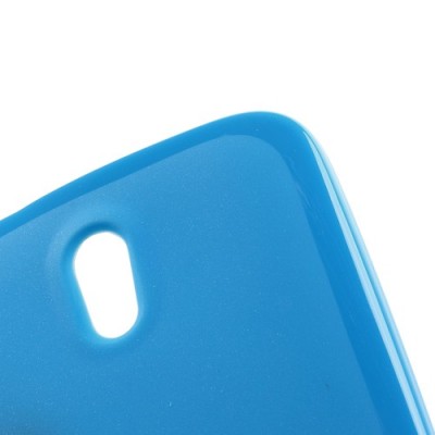 HTC Desire 500 Jelly Case zils cieta silikona (TPU) futrālis / Vacins.lv