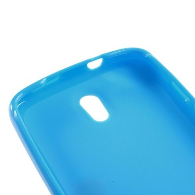 HTC Desire 500 Jelly Case zils cieta silikona (TPU) futrālis / Vacins.lv