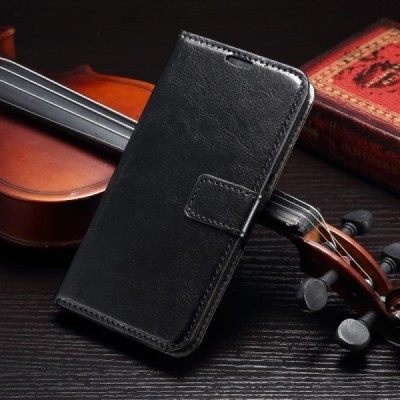 Samsung Galaxy S6 (G920) atverčiamas juodas dėklas - piniginė / Priedai.lt