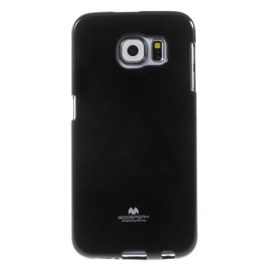 Samsung Galaxy S6 (G920) Mercury melns cieta silikona (TPU) apvalks / vacins.lv