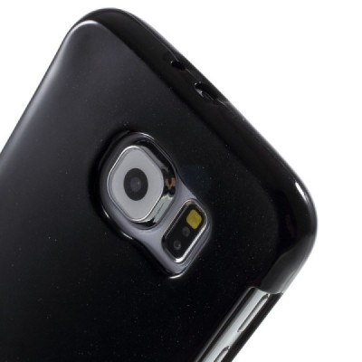 Samsung Galaxy S6 (G920) Mercury melns cieta silikona (TPU) apvalks / vacins.lv