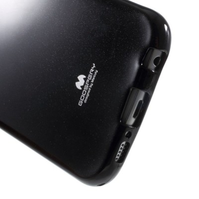 Samsung Galaxy S6 (G920) Mercury melns cieta silikona (TPU) apvalks / vacins.lv