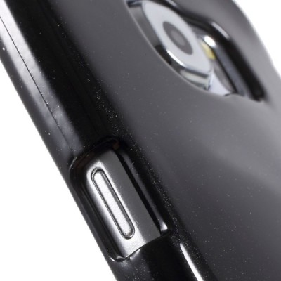 Samsung Galaxy S6 (G920) Mercury melns cieta silikona (TPU) apvalks / vacins.lv